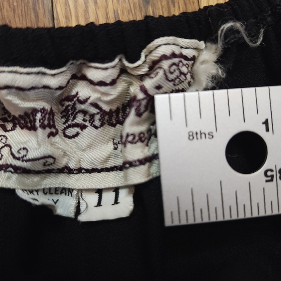 Young Edwardian by Arpejo Vintage Long Strawberry Dress Size 11 Checkered Countr - Picture 9 of 11